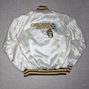 Vintage Rare NASL‎ Chicago Sting Satin Jacket Size S NWOT READ